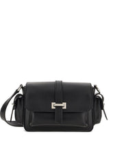 Hogan Pre Pre Flap Small Calfskin Shoulder Bag Black
