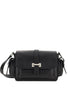 Hogan Pre Pre Flap Small Calfskin Shoulder Bag Black