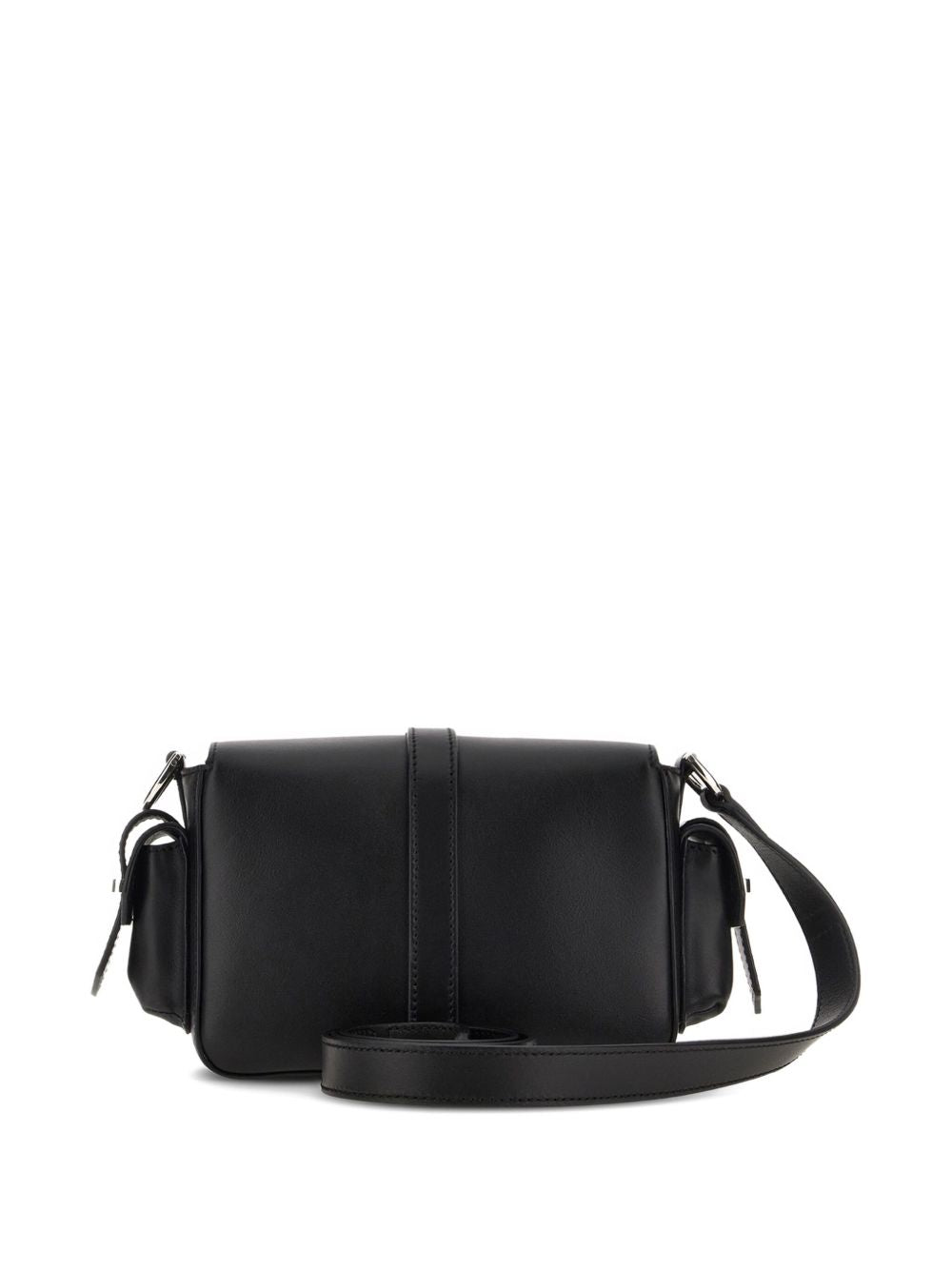 Hogan Pre Pre Flap Small Calfskin Shoulder Bag Black