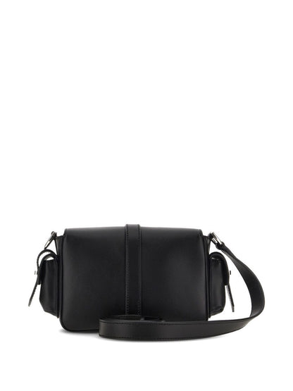 Hogan Pre Pre Flap Small Calfskin Shoulder Bag Black