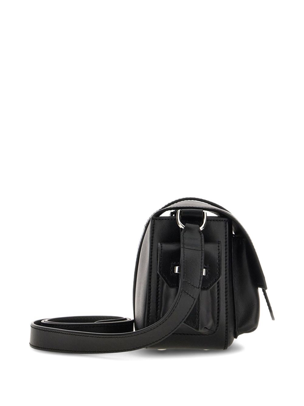 Hogan Pre Pre Flap Small Calfskin Shoulder Bag Black