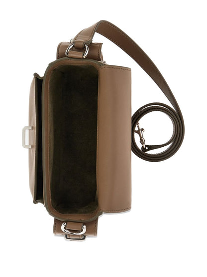 Hogan Pre Pre Flap Small Calfskin Shoulder Bag Light Brown