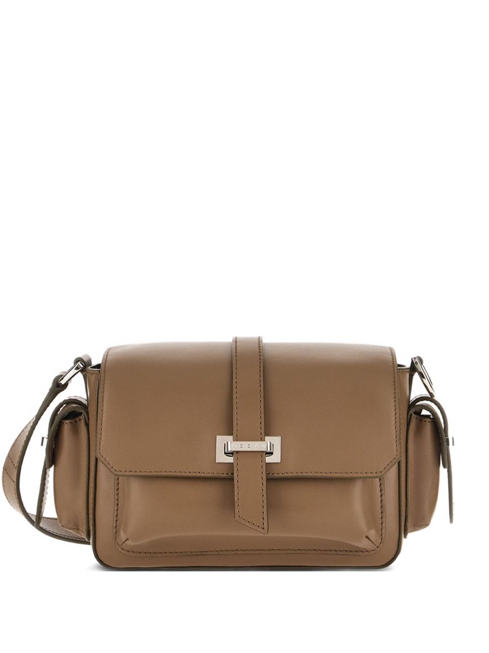 Hogan Pre Pre Flap Small Calfskin Shoulder Bag Light Brown