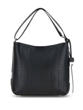 Hogan Pre Pre Hocket Small Leather Hobo Bag Black