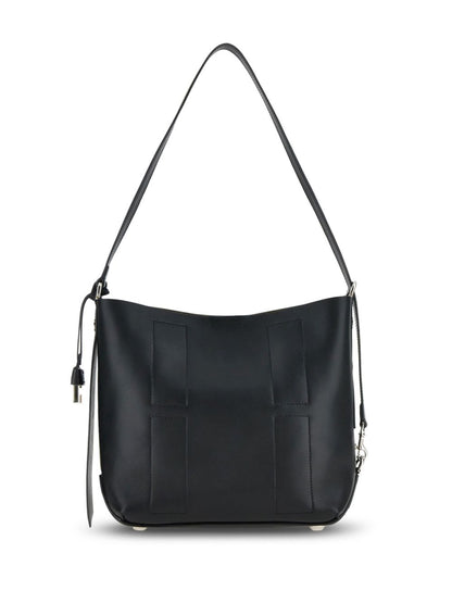 Hogan Pre Pre Hocket Small Leather Hobo Bag Black
