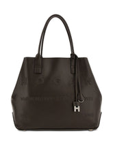 Hogan Pre Pre Script Medium Calfskin Tote Bag Dark Brown
