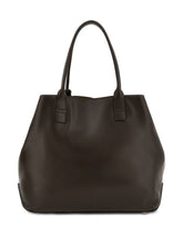 Hogan Pre Pre Script Medium Calfskin Tote Bag Dark Brown