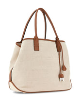 Hogan Pre Pre Script Medium Canvas Tote Bag Ivory