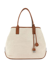 Hogan Pre Pre Script Medium Canvas Tote Bag Ivory