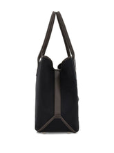 Hogan Pre Pre Script Medium Black Canvas Shopping Bag Black