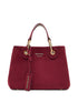 Emporio Armani MyEA Small Faux Suede Shopper Bag Bordeaux