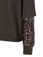 Brunello Cucinelli V-Neck Silk-Cashmere Sweater Brown Brown