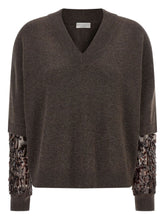 Brunello Cucinelli V-Neck Silk-Cashmere Sweater Brown Brown