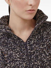 Brunello Cucinelli Wool Zipped Cardigan with Stand Collar Blue