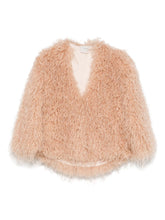 Forte Forte Long Powder Beige Coat with Concealed Fastening Powder