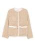 Forte Forte Long Sleeves Tweed Jacket Beige