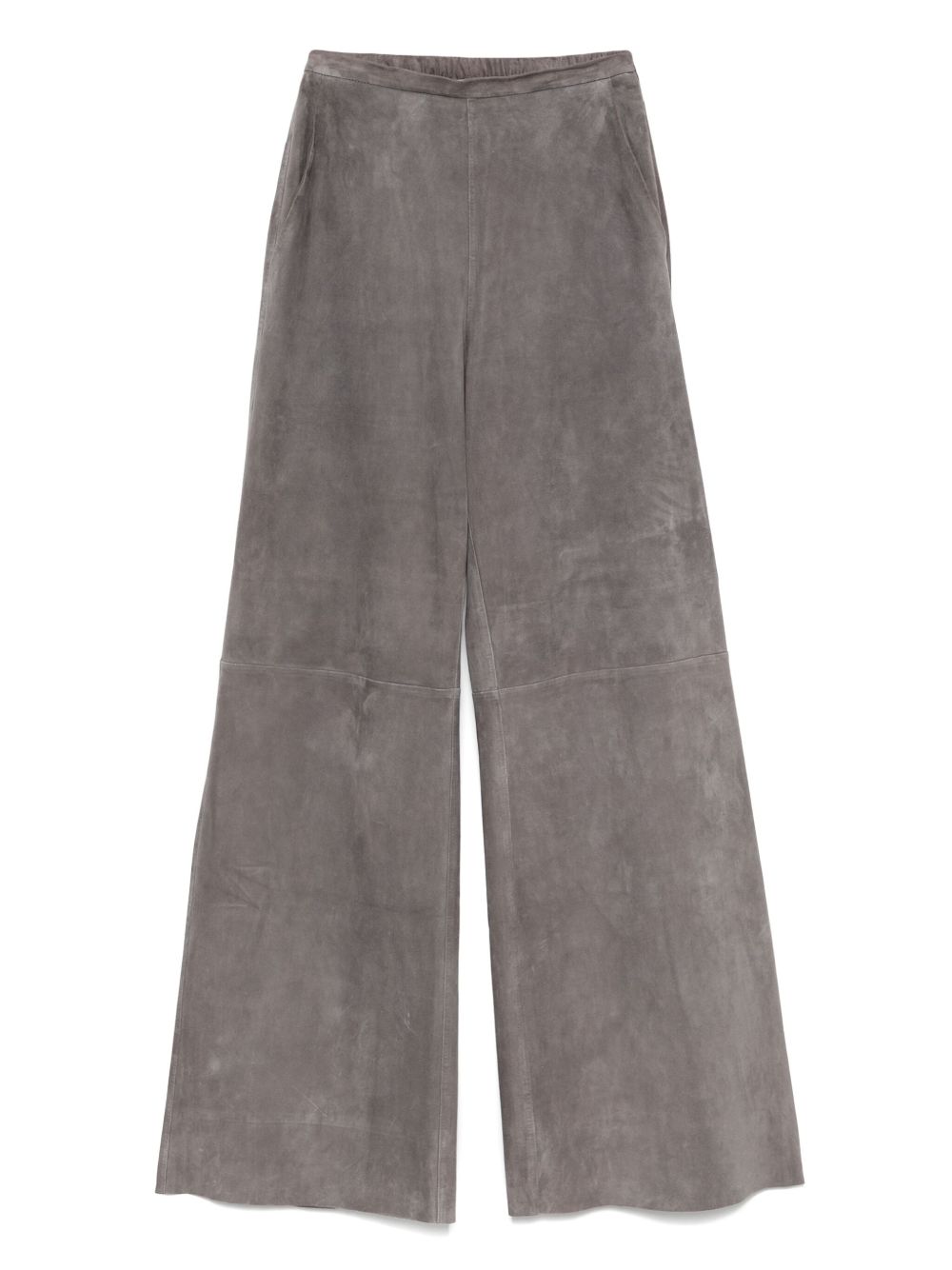 Forte Forte High-Waisted Calf Suede Leather Trousers Beige beige