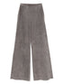 Forte Forte High-Waisted Calf Suede Leather Trousers Beige beige