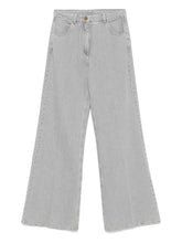 Forte Forte Flared Light Grey Five-Pocket Denim Jeans Grey