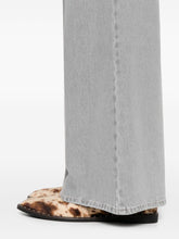 Forte Forte Flared Light Grey Five-Pocket Denim Jeans Grey