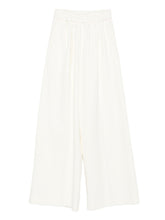 Forte Forte High-Rise Tailored Cotton-Blend Trousers Ivory