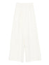 Forte Forte High-Rise Tailored Cotton-Blend Trousers Ivory