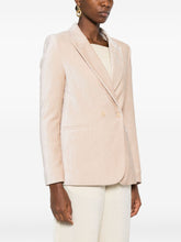 Forte Forte Velvet Double-Breasted Jacket Beige