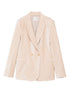 Forte Forte Velvet Double-Breasted Jacket Beige