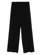 Forte Forte Flared Satin Smoking Trousers Black Black