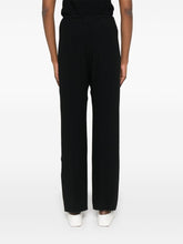 Forte Forte Flared Satin Smoking Trousers Black Black