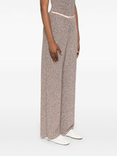 Forte Forte Lurex Wide-Leg Flared Trousers Powder powder