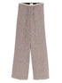Forte Forte Lurex Wide-Leg Flared Trousers Powder powder