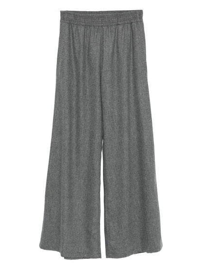 Fabiana Filippi Wide-Leg Wool-Blend Trousers Grey