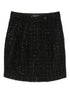 Emporio Armani Tweed Sequin-Embellished Mini Skirt Black