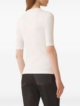 Fabiana Filippi Ribbed Cotton Short Sleeve Top White White