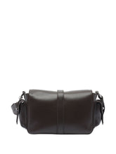 Hogan Pre Small Leather Flap Crossbody Bag Brown