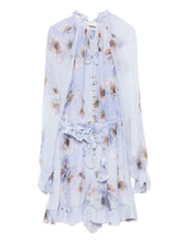 Zimmermann Floral-Print Ruffled Hem Jumpsuit Lilac