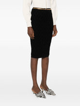 Elisabetta Franchi Knitted midi skirt BLACK