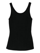 Elisabetta Franchi Wool Blend Sleeveless Tank Top Black