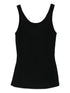Elisabetta Franchi Wool Blend Sleeveless Tank Top Black