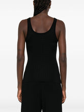 Elisabetta Franchi Wool Blend Sleeveless Tank Top Black