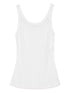 Elisabetta Franchi Wool Blend Sleeveless Scoop Neck Tank Top Ivory ivory