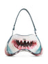Diesel Play Shark-Mouth Print Curved Shoulder Bag Multicolour