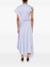 Victoria Beckham Draped Asymmetrical Lilac Dress Lilac