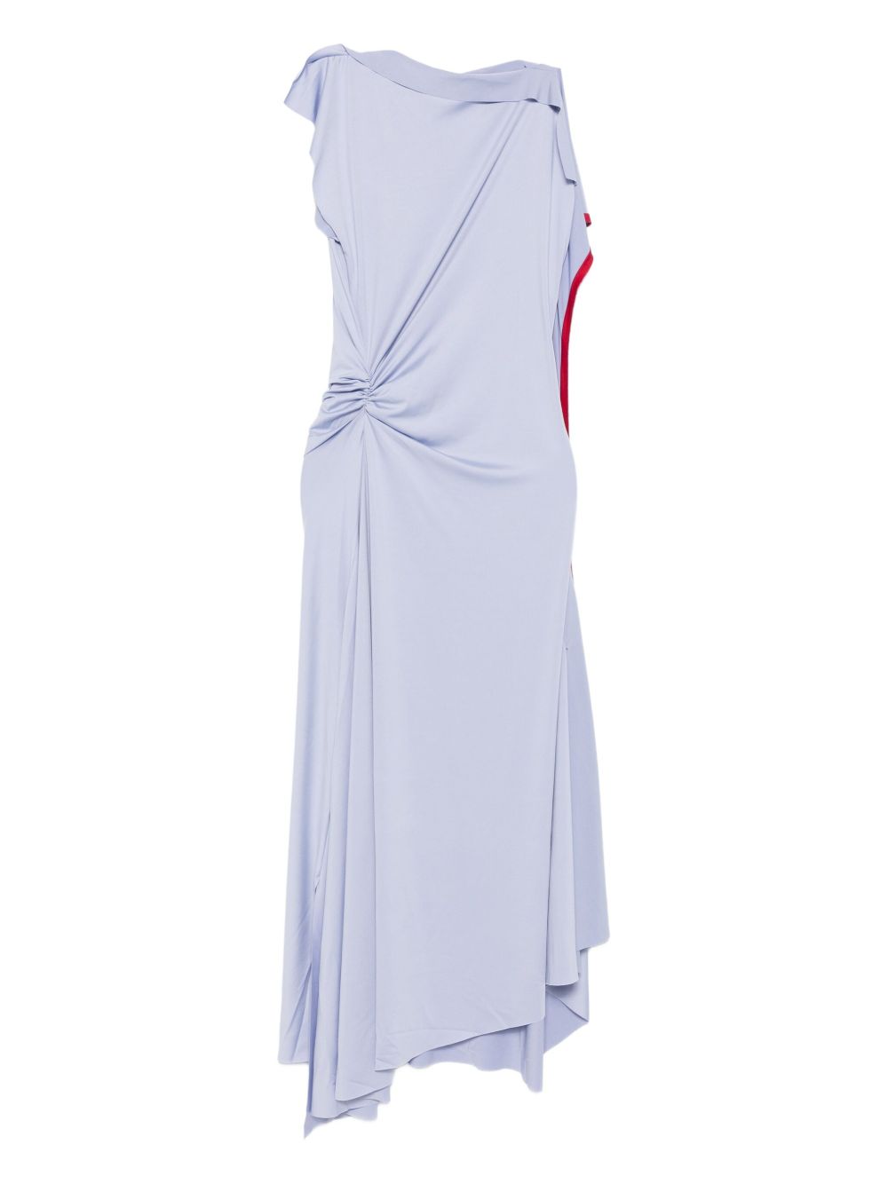 Victoria Beckham Draped Asymmetrical Lilac Dress Lilac
