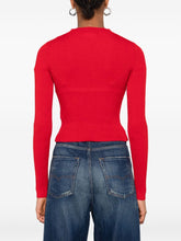 Diesel Ribbed Wool Long-Sleeve Sweater Red