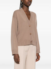 Fabiana Filippi V-neck Button-Fastening Ribbed Wool-Silk Sweater Brown brown