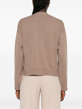Fabiana Filippi V-neck Button-Fastening Ribbed Wool-Silk Sweater Brown brown