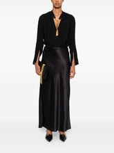 Elisabetta Franchi Long Sleeve Gold Embellished Top Black Black