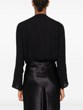 Elisabetta Franchi Long Sleeve Gold Embellished Top Black Black